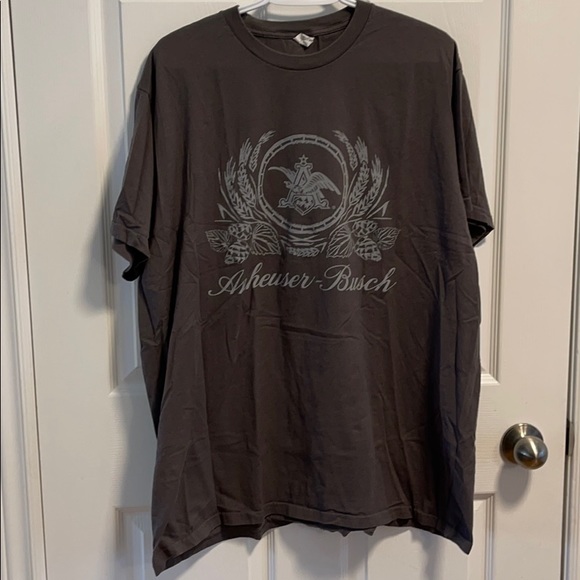 Anheuser Busch Beer Dk grey Tshirt 2XL 100% cotton - Picture 1 of 4